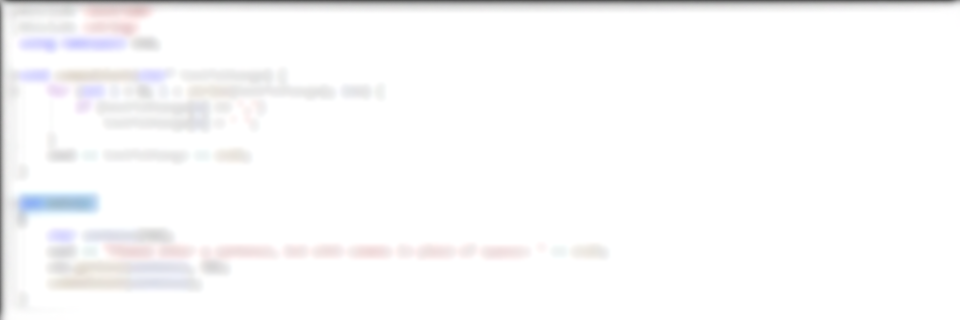 Blurred Picture of Code